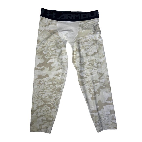 Large Under Armour Men’s Heatgear Compression Camo Dessert Tights - Picture 1 of 6